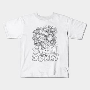 Sweet and Scary (transparent) Kids T-Shirt